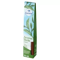 Środki do WC - Carrefour Essential Aroma Sticks Dekoracyjny odświeżacz powietrza zielona herbata zapas 75 ml - miniaturka - grafika 1