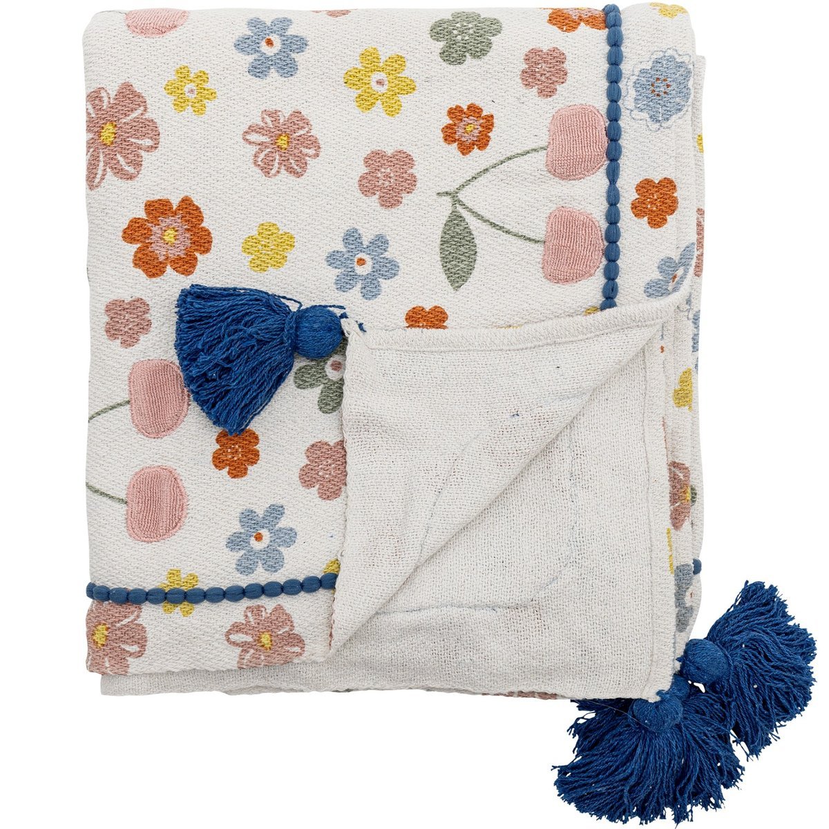 Koc dziecięcy Bloomingville MINI Cherry wiśnie bawełna 160x130