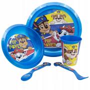 Zestawy naczyń dla dzieci - PAW PATROL PSI ZESTAW NACZYŃ MISKA TALERZ SZTUĆCE - miniaturka - grafika 1