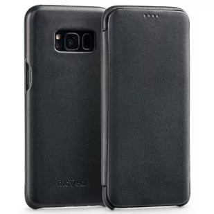 moVear MOVEAR Etui slim case Galaxy S8+ (Plus) Skóra CZARNE na Samsung G955F SGS8PS0S0BKSBK - Etui i futerały do telefonów - miniaturka - grafika 1