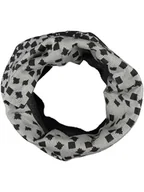 Apaszki i szaliki damskie - Buff Szal-koło w kolorze czarno-szarym - 29 x 26 cm - miniaturka - grafika 1