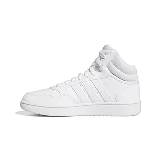 Trampki damskie - adidas Hoops 3.0 Mid, Trampki damskie, Ftwr White Ftwr White Dash Grey, 40 EU - grafika 1