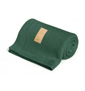 Memi Kocyk bambusowy bottle green 80x100 Memi 5906642049238 - Koce i narzuty dla dzieci - miniaturka - grafika 1