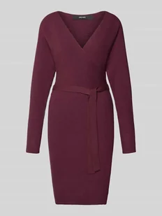 Sukienka taliowana z dzianiny z mieszanki wiskozy model ‘HOLLYREM’ - Sukienki - miniaturka - grafika 1