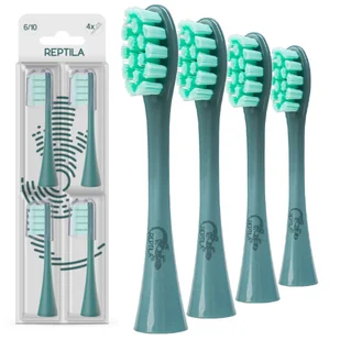 4 Końcówki do szczoteczki sonicznej Oclean SE / X / PRO / X10 / One / Air / Z / Z1 / F1 / FLOW / Endurance ZIELONE - Reptila - Końcówki do szczoteczek elektrycznych - miniaturka - grafika 1