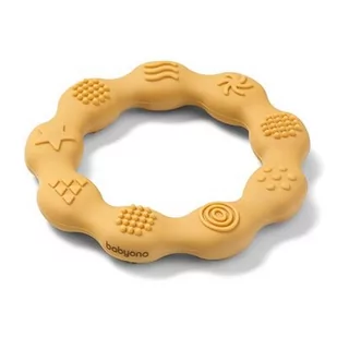 Gryzak BABYONO Ring 825/01 Żółty - Gryzaki dla dzieci - miniaturka - grafika 1