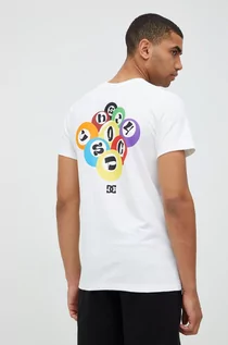 Koszulki męskie - DC t-shirt bawełniany kolor biały z nadrukiem - grafika 1
