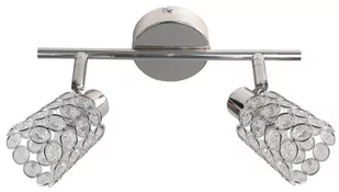 Candellux YORK listwa 2X40W G9 Chrom KRYSZTAŁKI PRZEŹROCZYSTE 92-97395 - Lampy sufitowe - miniaturka - grafika 1