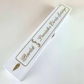 Gadżety dla niej i dla niego - Pudełko Na Świece Chrzcielną Pamiątka Chrztu Świętego Z Imieniem - miniaturka - grafika 1