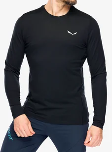 Bluza termoaktywna Salewa Puez Dry Tee - black out - Bluzy sportowe męskie - miniaturka - grafika 1