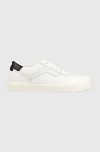 Calvin Klein sneakersy LOW TOP LACE UP KNIT kolor biały HM0HM00922 - Koszulki i topy damskie - miniaturka - grafika 1