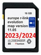 MAPA RENAULT R-LINK EVOLUTION 2024 11.05 EU RADARY Espace Kangoo Koleos Laguna Mascott Megane Traffic