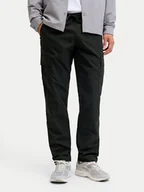 Spodnie męskie - Jack & Jones Spodnie materiałowe Kane 12278911 Czarny Relaxed Fit - miniaturka - grafika 1