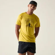 Koszulki sportowe męskie - Dare 2b Koszulka męska szybkoschnąca Tech II Żółty, Rozmiar: 2XL - miniaturka - grafika 1