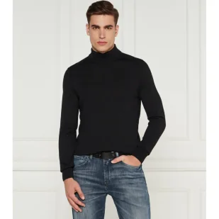 BOSS ORANGE Wełniany golf Avac_M Regular Fit - Swetry męskie - miniaturka - grafika 1