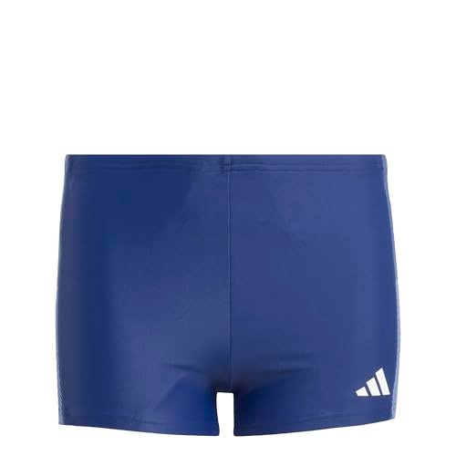 adidas jongens COLORBLOCK 3-STRIPES SWIM BOXERS, Dark Blue, 9-10 Years