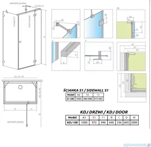 Radaway Essenza Pro Black Kdj+S kabina 100x100x100cm prawa czarny mat/szkło przejrzyste 10097310-54-01R/10098100-01-01/10098100-01-01 - Kabiny prysznicowe Radaway Essenza Pro Black Kdj+S kabina 100x100x100cm prawa czarny mat/szkło przejrzyste 10097310-54-01R/10098100-01-01/10098100-01-01 - Kabiny prysznicowe - miniaturka - grafika 2