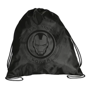 Worek szkolny na obuwie sportowe WF Marvel Avengers Iron-Man Czarny - Worki na buty - miniaturka - grafika 1