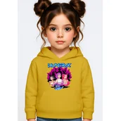 Bluzy dla dziewczynek - BLUZA DZIECIĘCA KPOP DEMON HUNTERS HUNTRIX 134-140 Z KAPTUREM BAWEŁNIANA - miniaturka - grafika 1