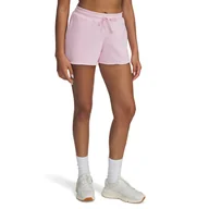 Spodenki damskie - Damskie Spodenki UNDER ARMOUR UA RIVAL TERRY SHORT 1389657-647 – Różowy - miniaturka - grafika 1