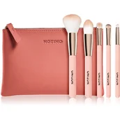 Pędzle do makijażu - Notino Joy Collection Brush set with pouch zestaw podróżny pędzli z kosmetyczką - miniaturka - grafika 1