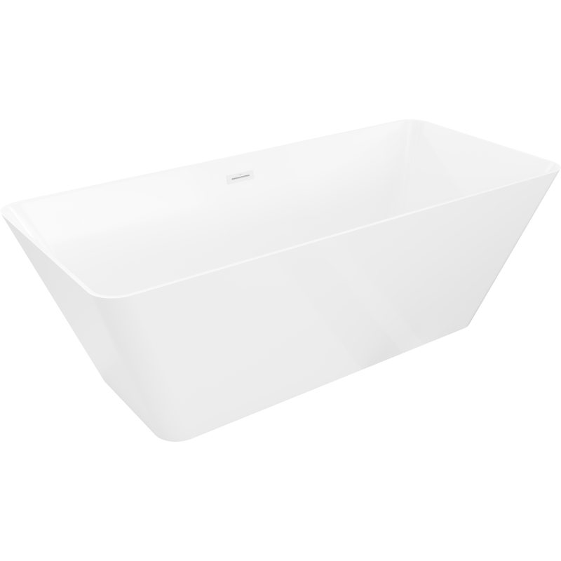 Mexen Velo Slim wanna wolnostojąca 170 x 75 cm, biała, przelew biały - 52811707500-20