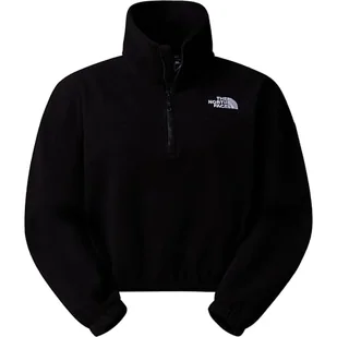 THE NORTH FACE Damska bluza polarowa 100 Glacier Half Zip, TNF Black, XL - Bluzy damskie - miniaturka - grafika 1