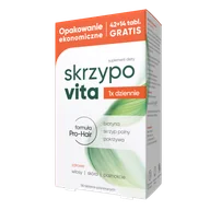 Włosy, skóra, paznokcie - Skrzypovita 1 x dziennie, 42 tabletki powlekane + 14 tabletek gratis - miniaturka - grafika 1