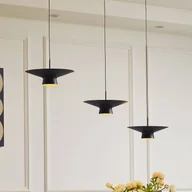Lampy sufitowe - Lampa wisząca LED Lindby Norvind, 6-punktowa, czarna, metalowa - miniaturka - grafika 1