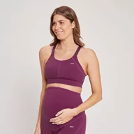 Biustonosze - Stanik sportowy dla kobiet w ciąży lub karmiących z kolekcji MP Maternity – ciemny fiolet - XS - miniaturka - grafika 1