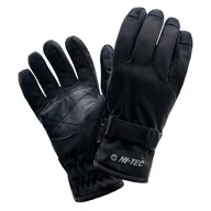 Rękawiczki sportowe męskie - Męskie Rękawiczki HI-TEC LANSA 68909-BLACK – Czarny - miniaturka - grafika 1