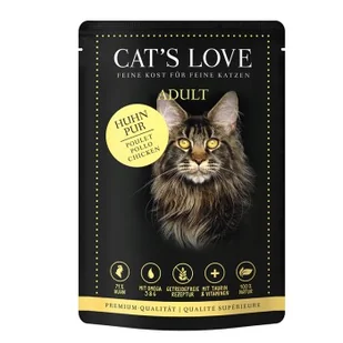 CAT'S LOVE mokra karma dla kota Adult w galaretce Kurczak pur 12x85 g - Mokra karma dla kotów - miniaturka - grafika 1