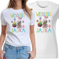 Koszulki i topy damskie - KOSZULKA ŚWIĄTECZNA NA WIELKANOC ZAJĄCA M Y4 - miniaturka - grafika 1