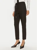 Spodnie damskie - Patrizia Pepe Spodnie materiałowe 8P0614/A457-F1OO Czarny Regular Fit - miniaturka - grafika 1