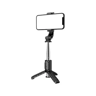 Uchwyt selfie z pilotem na bluetooth tripod Braders czarny - Selfie stick - miniaturka - grafika 4