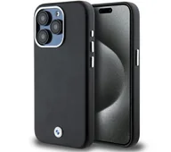 Etui i futerały do telefonów - BMW BMHMP15L23PUFWK iPhone 15 Pro 6.1"czarny/black Signature Wrapped Metal MagSafe - miniaturka - grafika 1