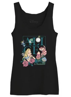 Koszulki i topy damskie - Damska koszulka bez rękawów Disneya, czarny, M - grafika 1