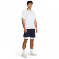 Spodnie sportowe męskie - Męskie spodenki treningowe Under Armour UA Woven Wdmk Shorts - granatowe - UNDER ARMOUR - miniaturka - grafika 1