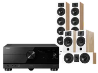 Kino domowe - Yamaha RX-A8A (czarny) + Diva 6 + 3 + 7 (dąb) - miniaturka - grafika 1