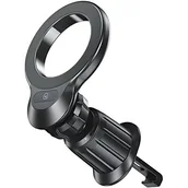 Ładowarki do telefonów - USAMS Uniwersalny uchwyt magnetyczny US-ZJ075 do kratki went. czarny/black ZJ75ZJ01 - miniaturka - grafika 1