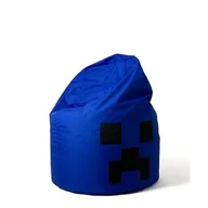 Fotele i pufy dla dzieci - Pufa worek GO GIFT Minecraft Niebieski XXL 110 x 90 cm - miniaturka - grafika 1