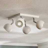 Lampy sufitowe - Spot sufitowy Flame, biały, 4-punktowy kwadrat - miniaturka - grafika 1