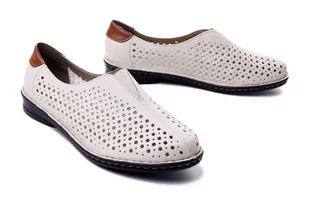 RIEKER 48457-60 white, półbuty damskie - Rieker - Półbuty damskie - miniaturka - grafika 1