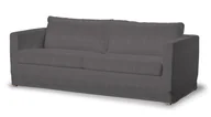 Pokrowce na meble - Dekoria pl pl Pokrowiec na sofę Karlstad 3-osobową nierozkładaną długi grafitowy 204 x 89 x 66 cm Etna 5901775086921 - miniaturka - grafika 1