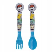 Sztućce dla dzieci - SZTUĆCE POKEMON PIKACHU ŁYŻKA WIDELEC DZIECIĘCE - miniaturka - grafika 1
