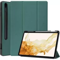 Etui do tabletów - Bizon Etui Case Tab Lizard do Samsung Galaxy Tab S8 Plus / S7 Plus, ciemnozielone - miniaturka - grafika 1