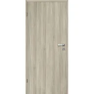 Drzwi wewnętrzne - Skrzydło drzwiowe 80L pełne gładkie dąb skandynawski lakierowane 2 zawiasy lewe - miniaturka - grafika 1