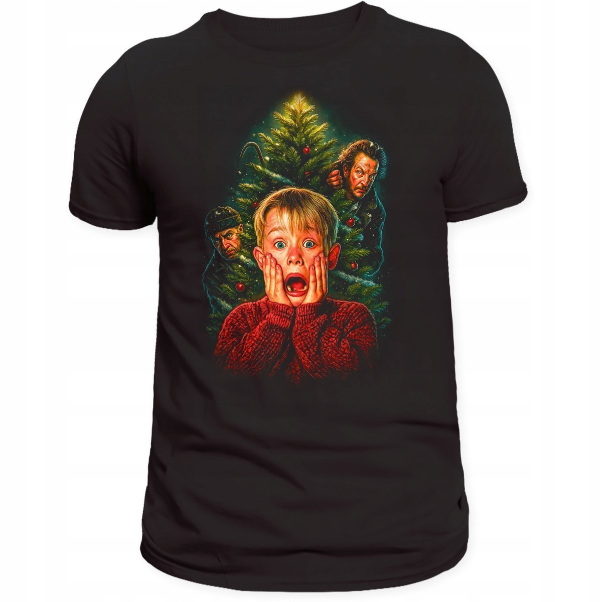 KOSZULKA ŚWIĄTECZNA KEVIN SAM W DOMU ZABAWNY NADRUK 3D PREZENT BAWEŁNA XL