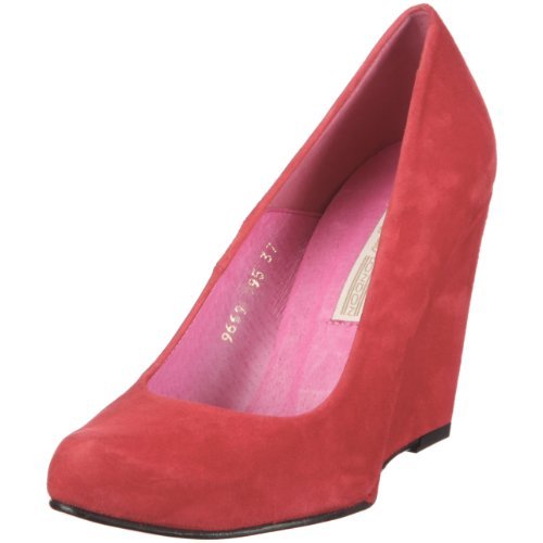 Buffalo London Damskie czółenka 9669-195 Kid Suede RED149, czerwony Red149, 40 EU