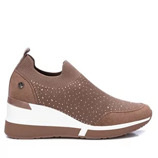 XTI Damskie trampki 140058, taupe, rozmiar 6,5 - Trampki damskie - miniaturka - grafika 1